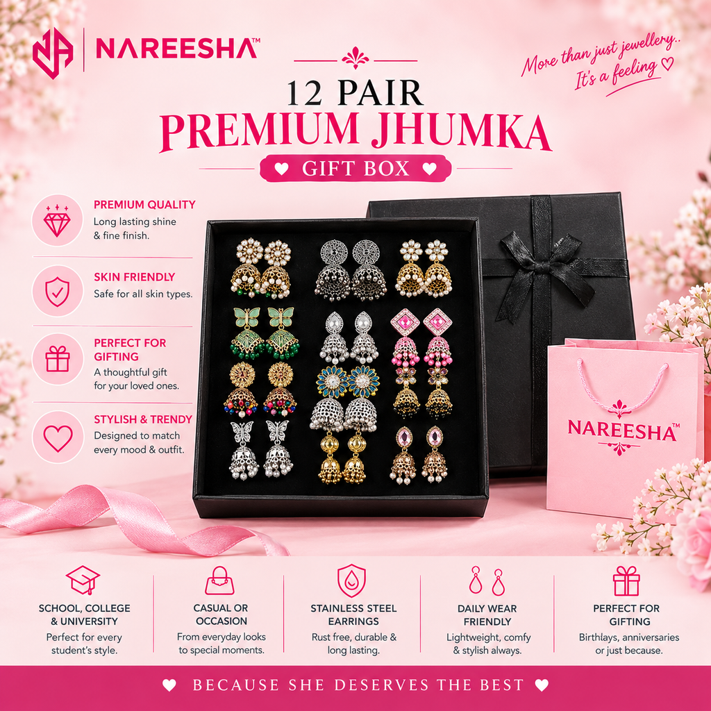 Trending Jhumka Gift Box 12-Pairs✨