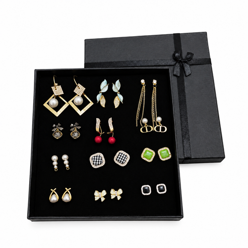 Trending Earrings Gift Box 12-Pairs✨