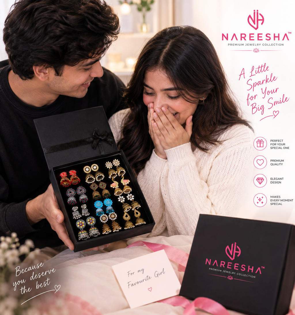 Premium 12-Pair Jhumki Box ✨